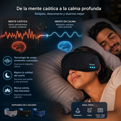 Máscara de Sueño Inteligente con Sonido Envolvente