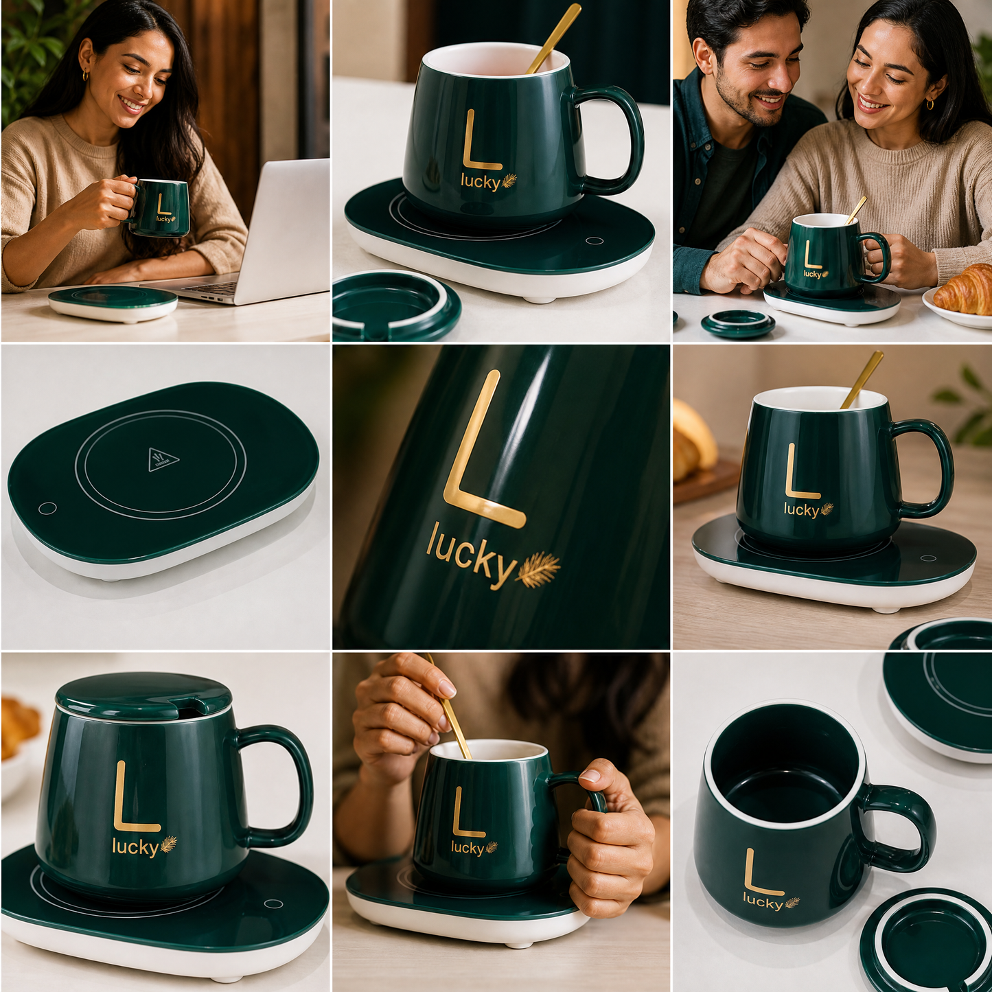 Calentador de Tazas Inteligente con Base Térmica