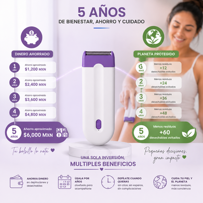 Depiladora Facial Inalámbrica de Precisión