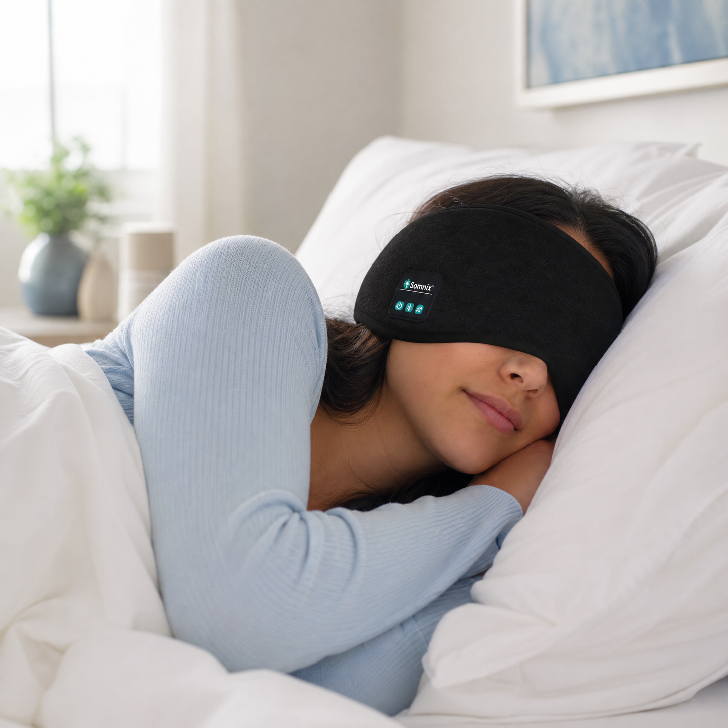 Máscara de Sueño Inteligente con Sonido Envolvente